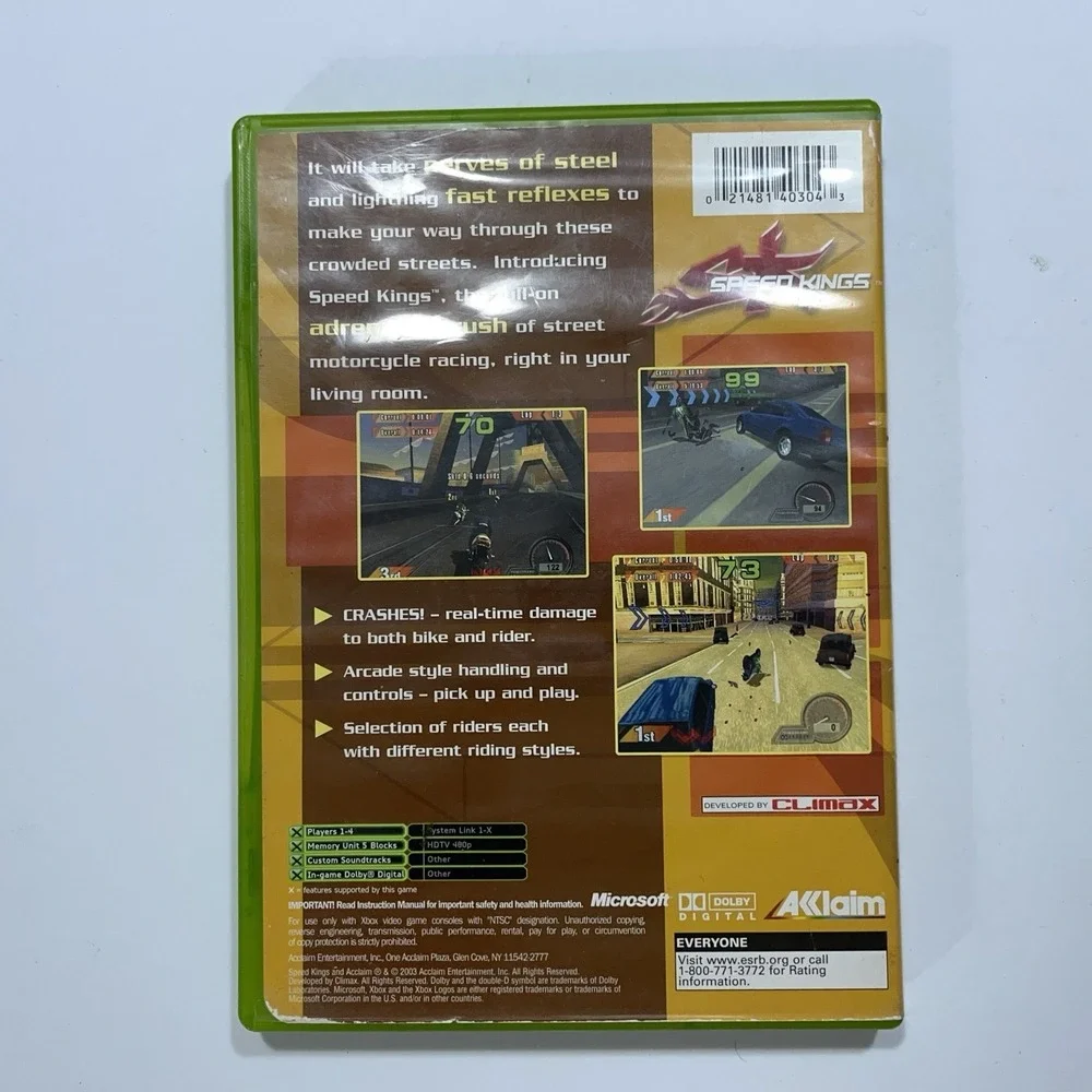 2 Original XBOX Games‎ Speed Kings & Amped 2 Both Complete CIB